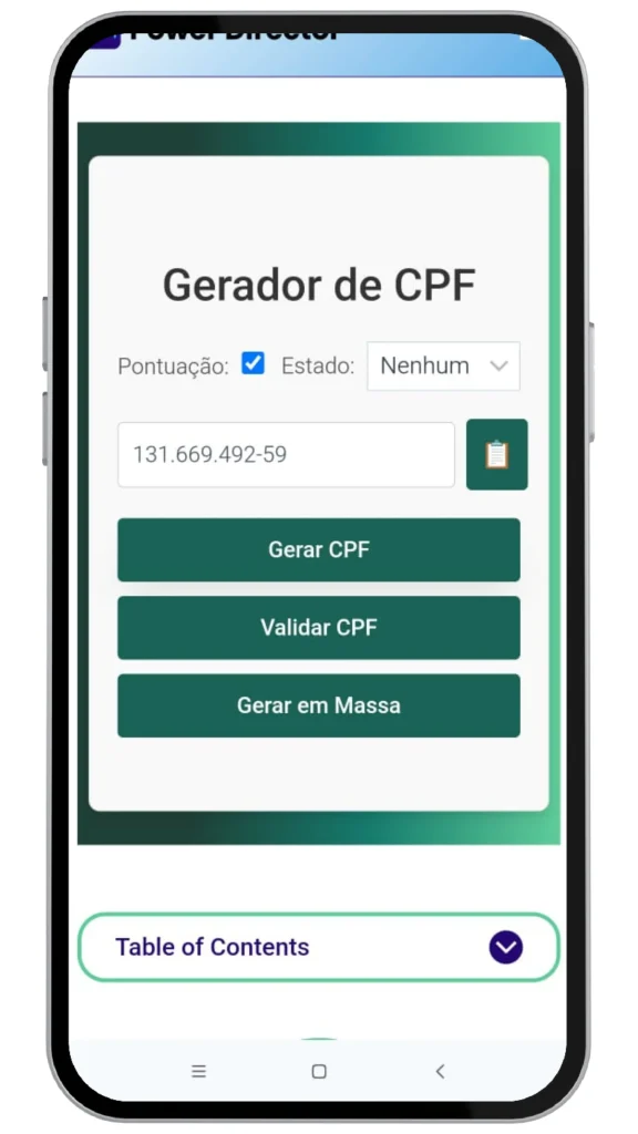 Gerador de cpf
